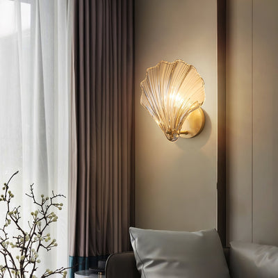 Neo Premium Elegance Brass Glass Wall Light
