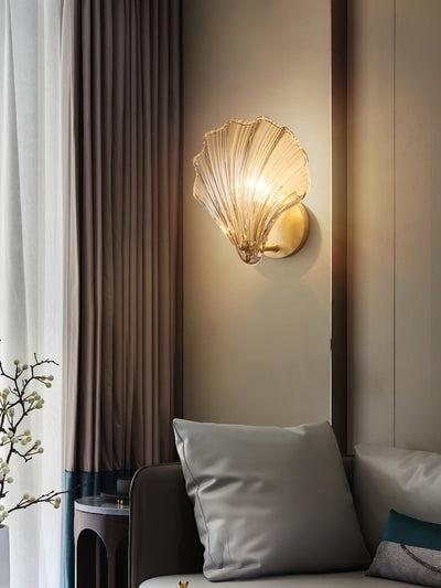 Neo Premium Elegance Brass Glass Wall Light