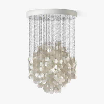 Neloza Coastal Shell Waterfall Pendant Light
