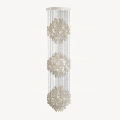 Neloza Coastal Shell Waterfall Pendant Light