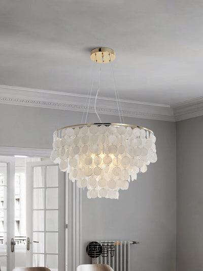 Esileth Postmodern Luxury Shell Wind Chime Chandelier