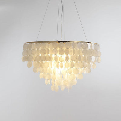 Esileth Postmodern Luxury Shell Wind Chime Chandelier