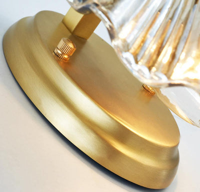 Neo Premium Elegance Brass Glass Wall Light