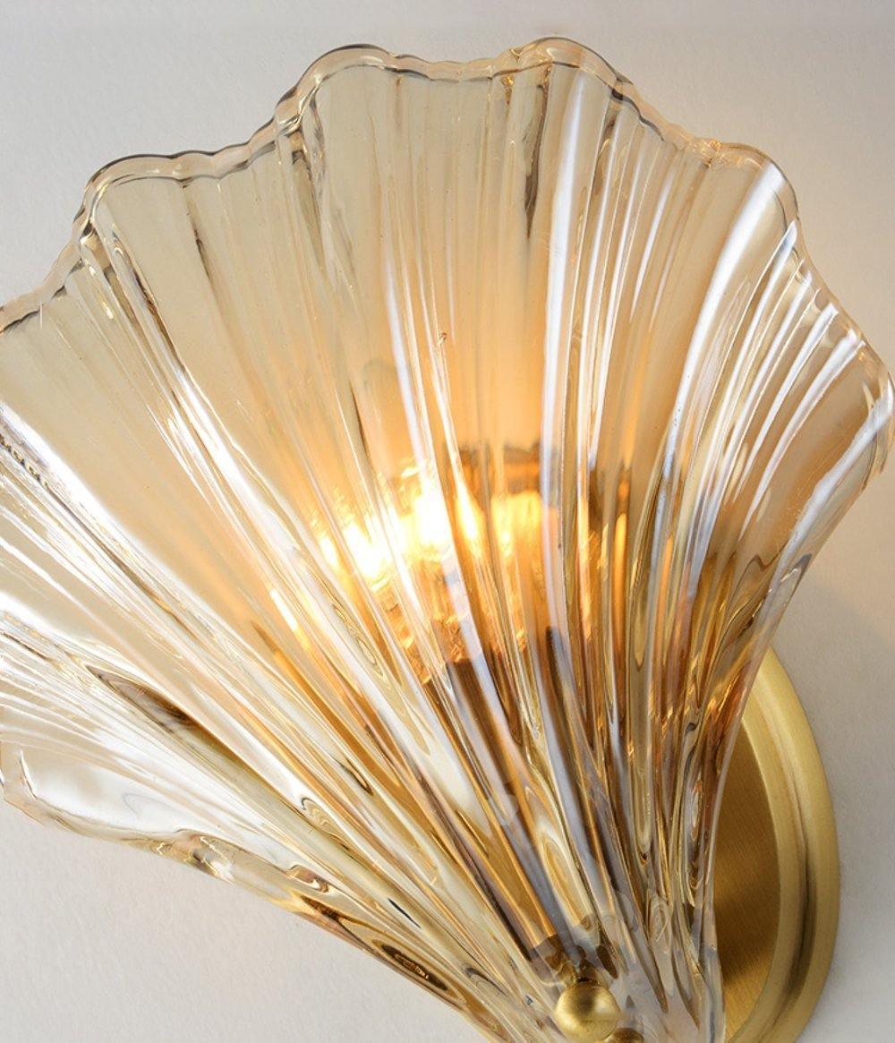 Neo Premium Elegance Brass Glass Wall Light