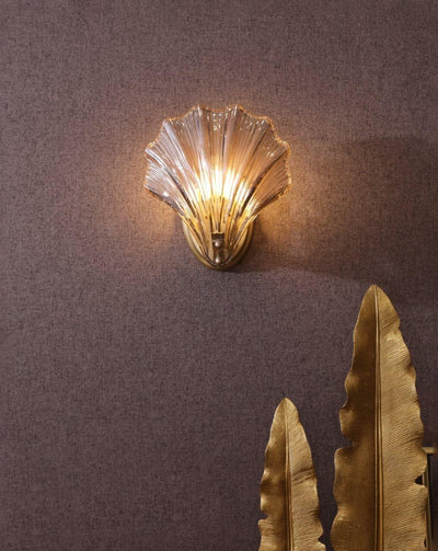 Neo Premium Elegance Brass Glass Wall Light