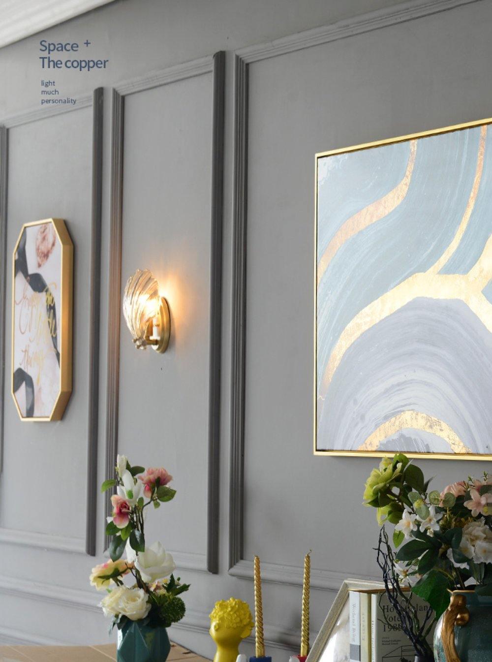 Neo Premium Elegance Brass Glass Wall Light