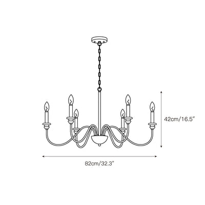 Syliira Wooden Chandelier