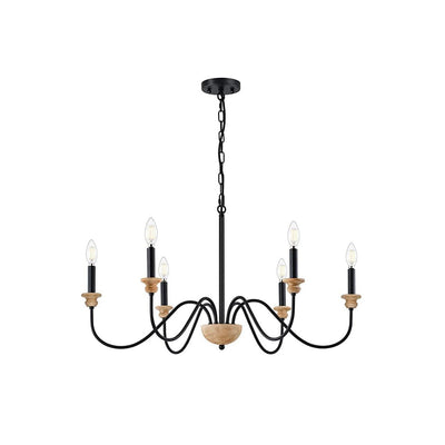 Syliira Wooden Chandelier