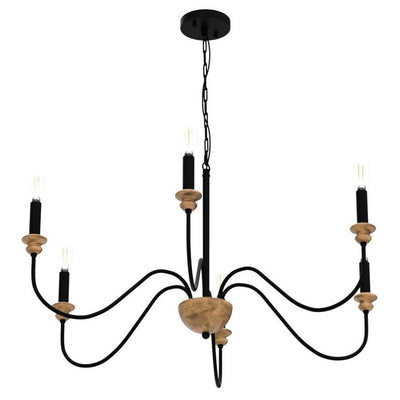 Syliira Wooden Chandelier
