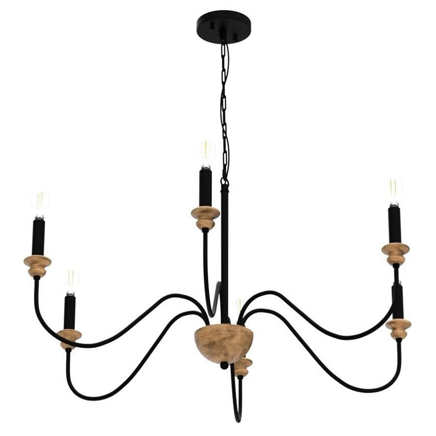 Syliira Wooden Chandelier