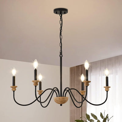 Syliira Wooden Chandelier