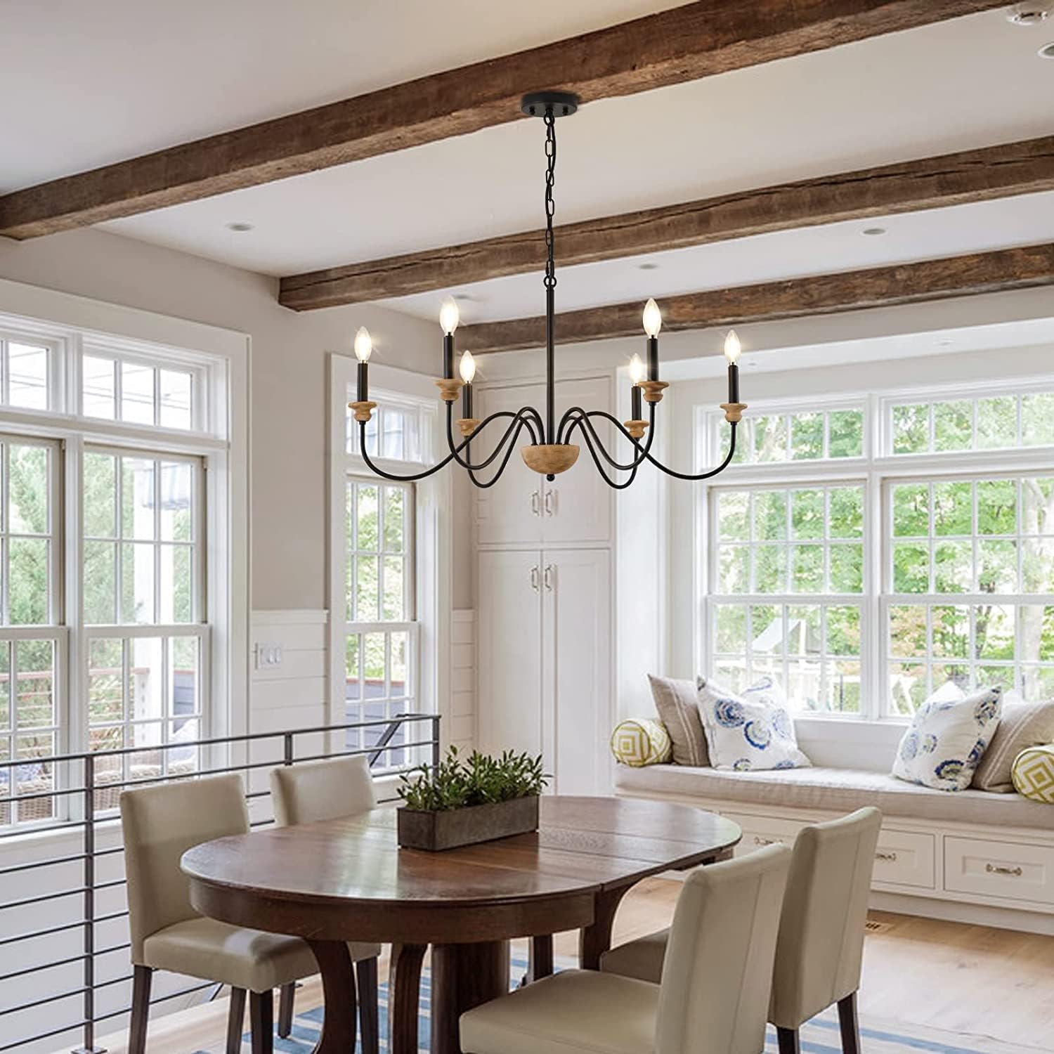 Syliira Wooden Chandelier