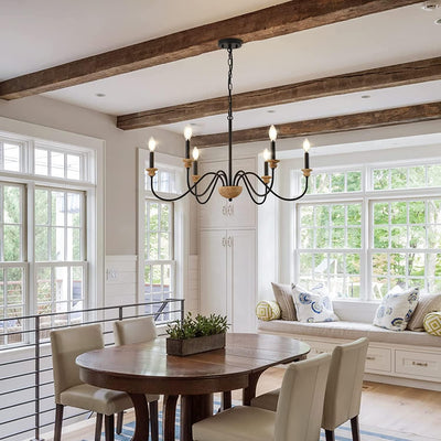 Syliira Wooden Chandelier