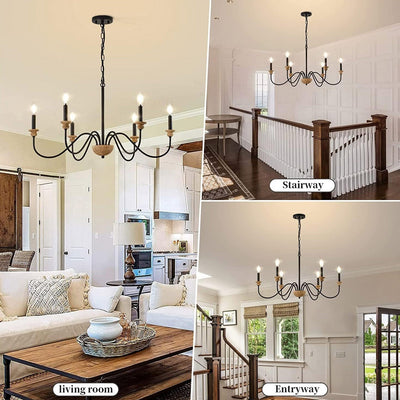 Syliira Wooden Chandelier
