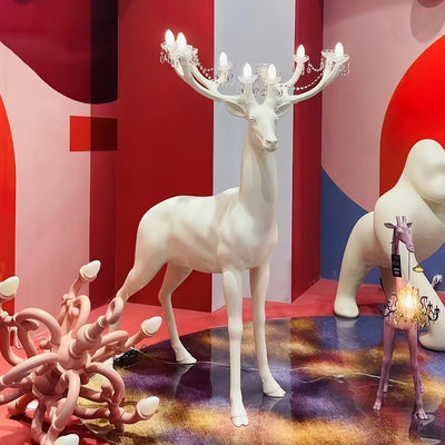 Veluaine Floor Lamp Deer Figure Playful Artistic