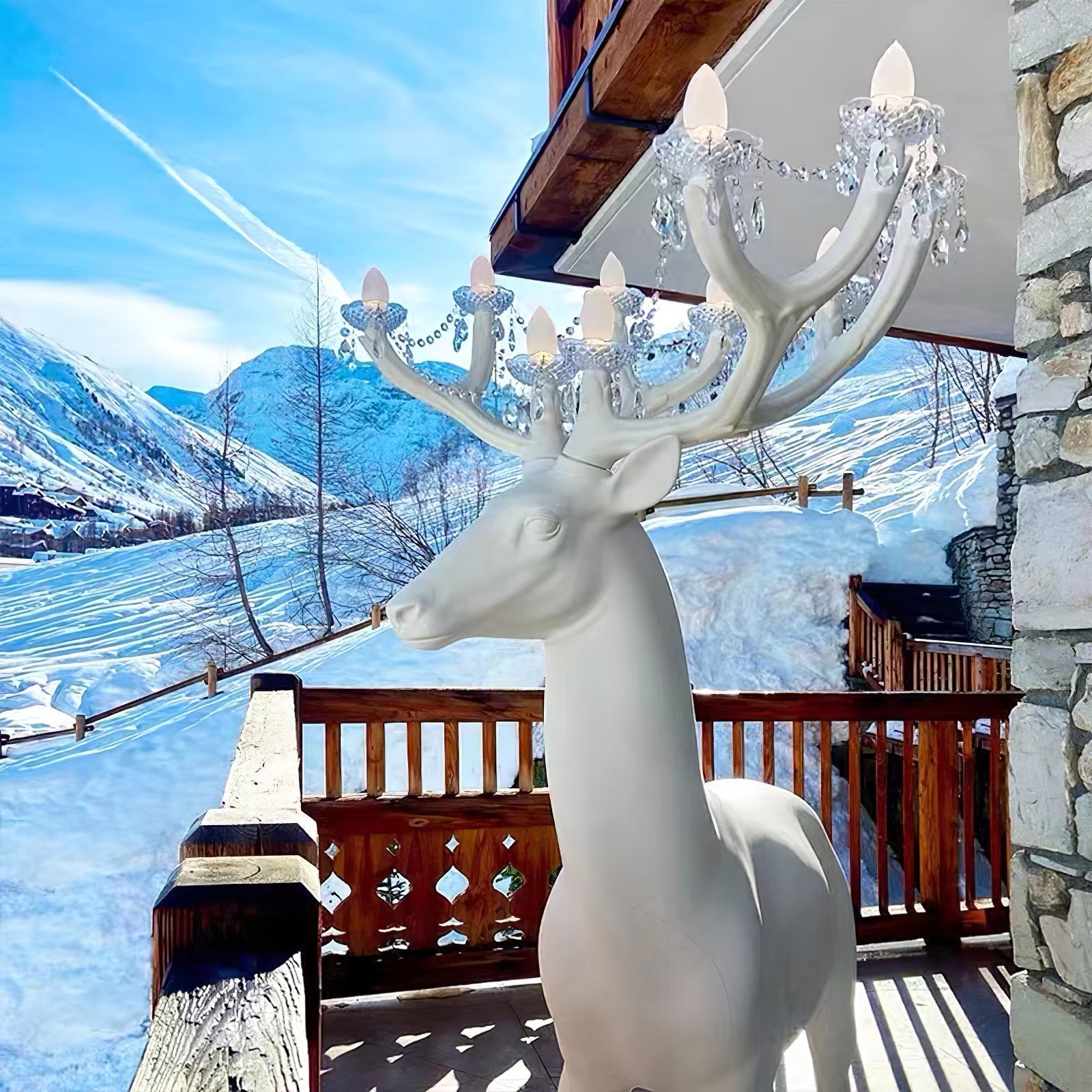 Veluaine Floor Lamp Deer Figure Playful Artistic