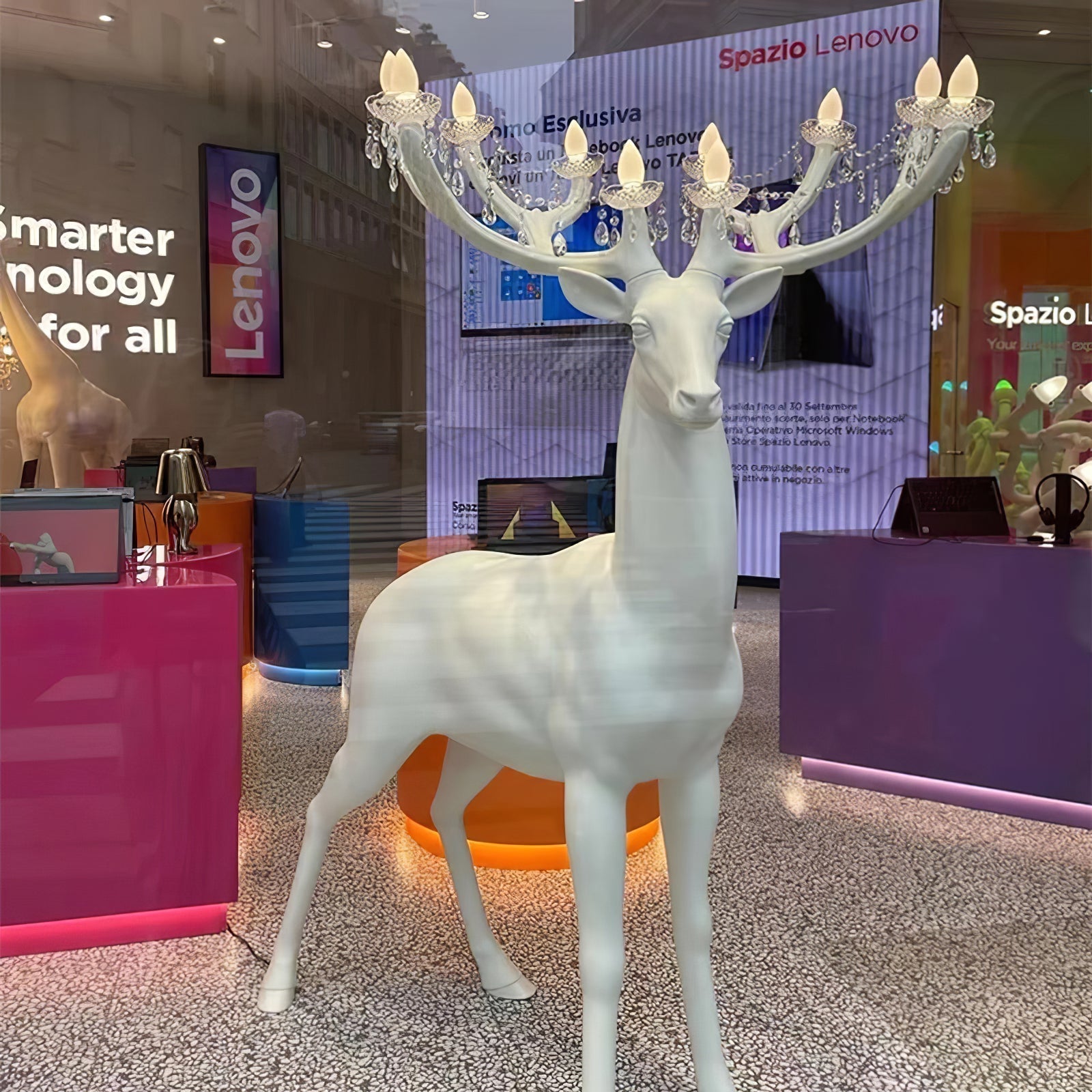 Veluaine Floor Lamp Deer Figure Playful Artistic