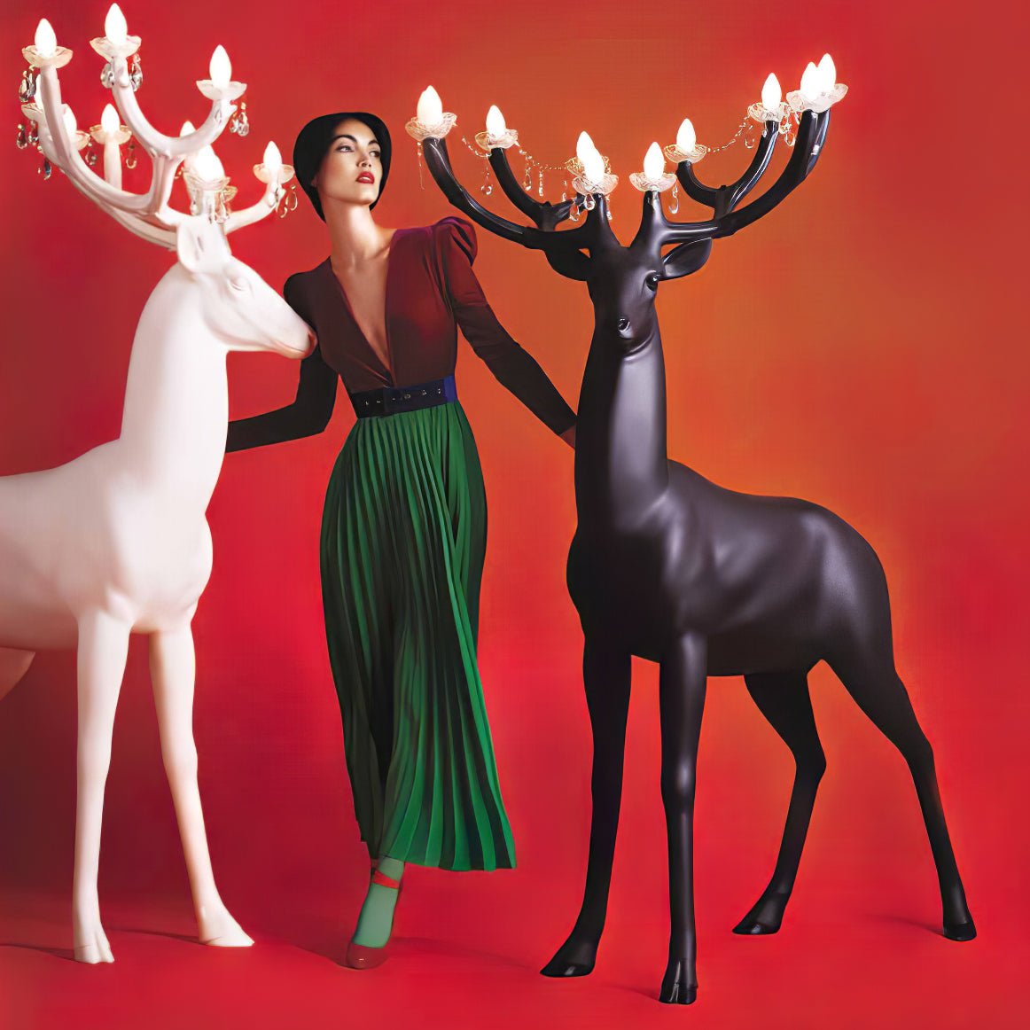 Veluaine Floor Lamp Deer Figure Playful Artistic