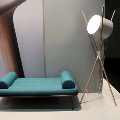 Syloena Contemporary Wood Floor Lamp