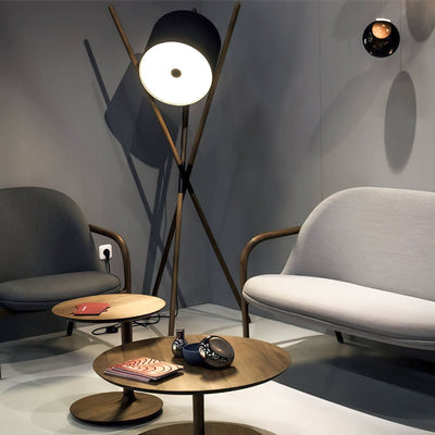 Syloena Contemporary Wood Floor Lamp