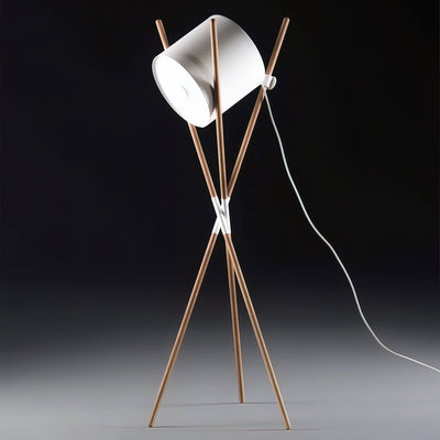 Syloena Contemporary Wood Floor Lamp