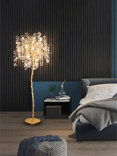 Arsorir Glass Tree Floor Lamp