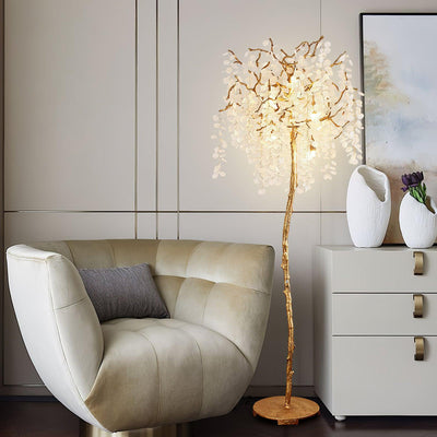 Arsorir Glass Tree Floor Lamp