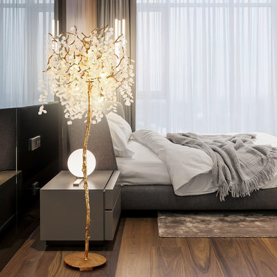 Arsorir Glass Tree Floor Lamp