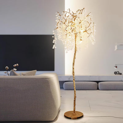 Arsorir Glass Tree Floor Lamp