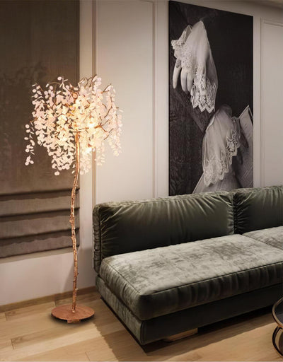 Arsorir Glass Tree Floor Lamp