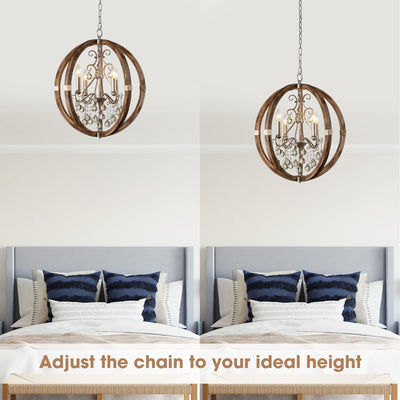 Aldalette Wooden Pendant Lamp