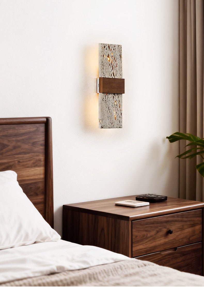 Lucen Travertine Wall Light