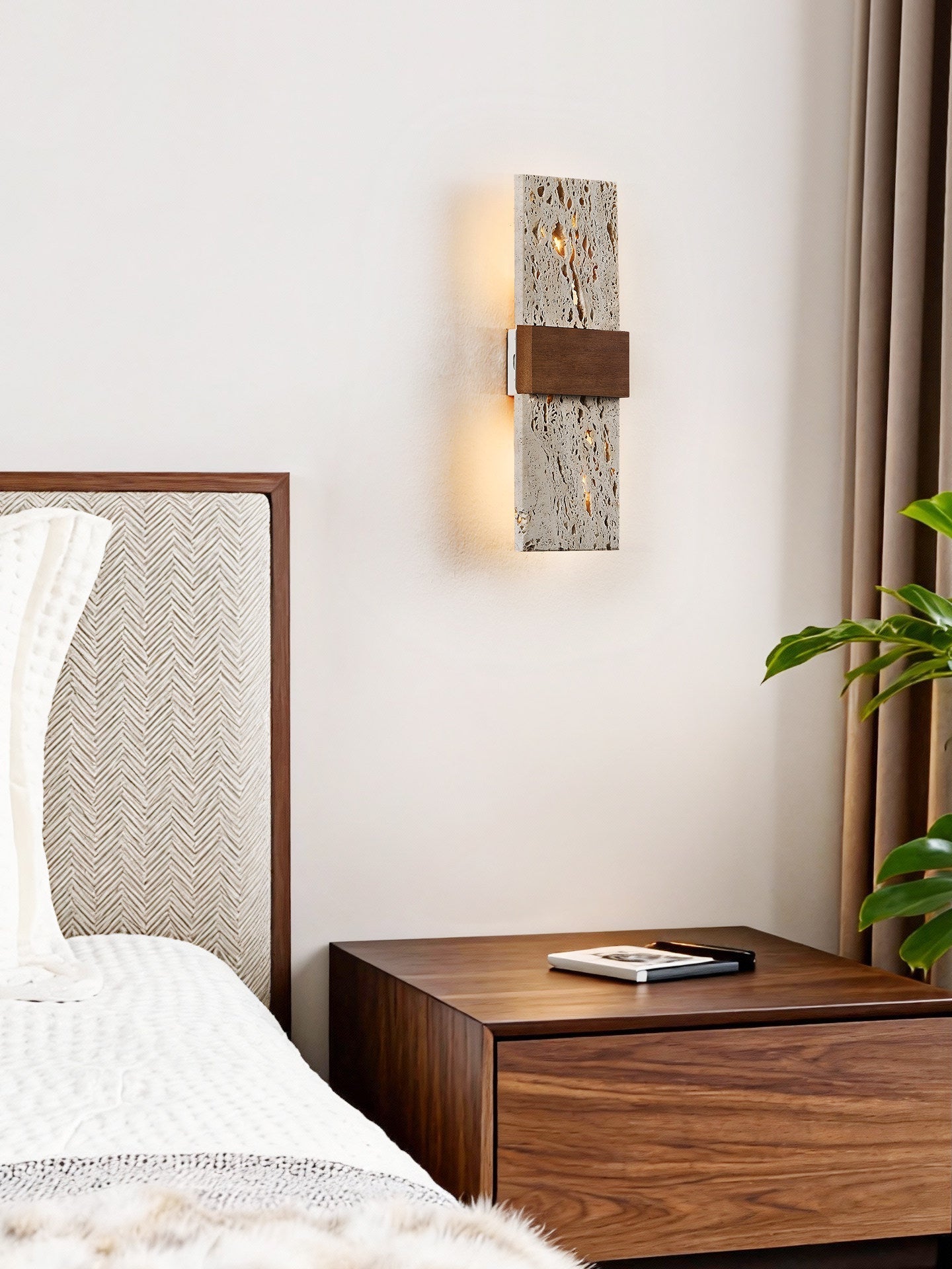 Lucen Travertine Wall Light