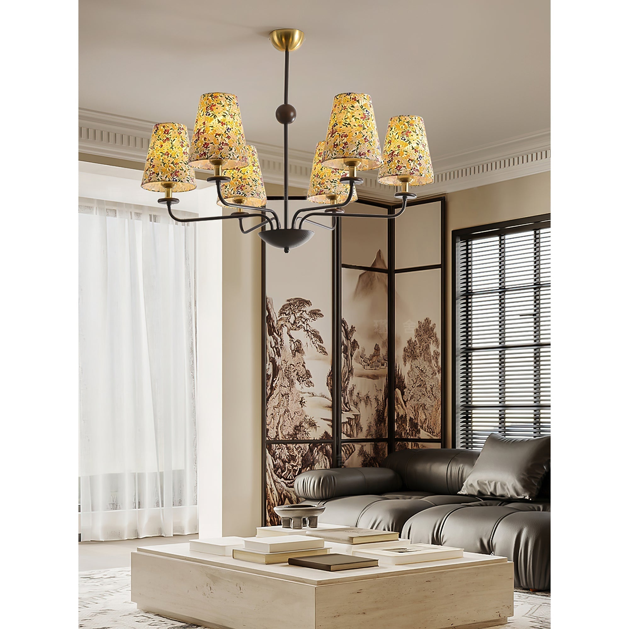 Camellia Fabric Chandelier