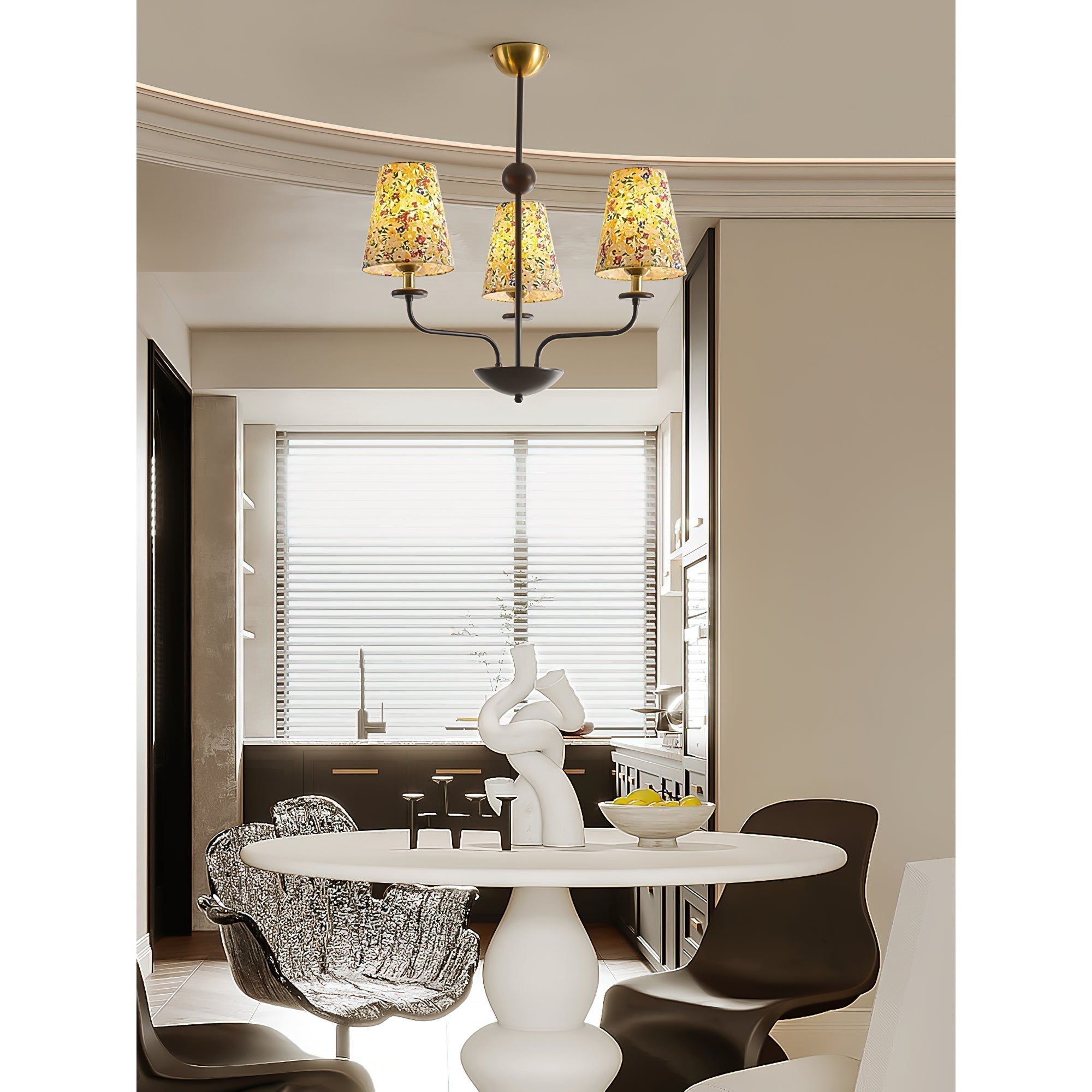 Camellia Fabric Chandelier