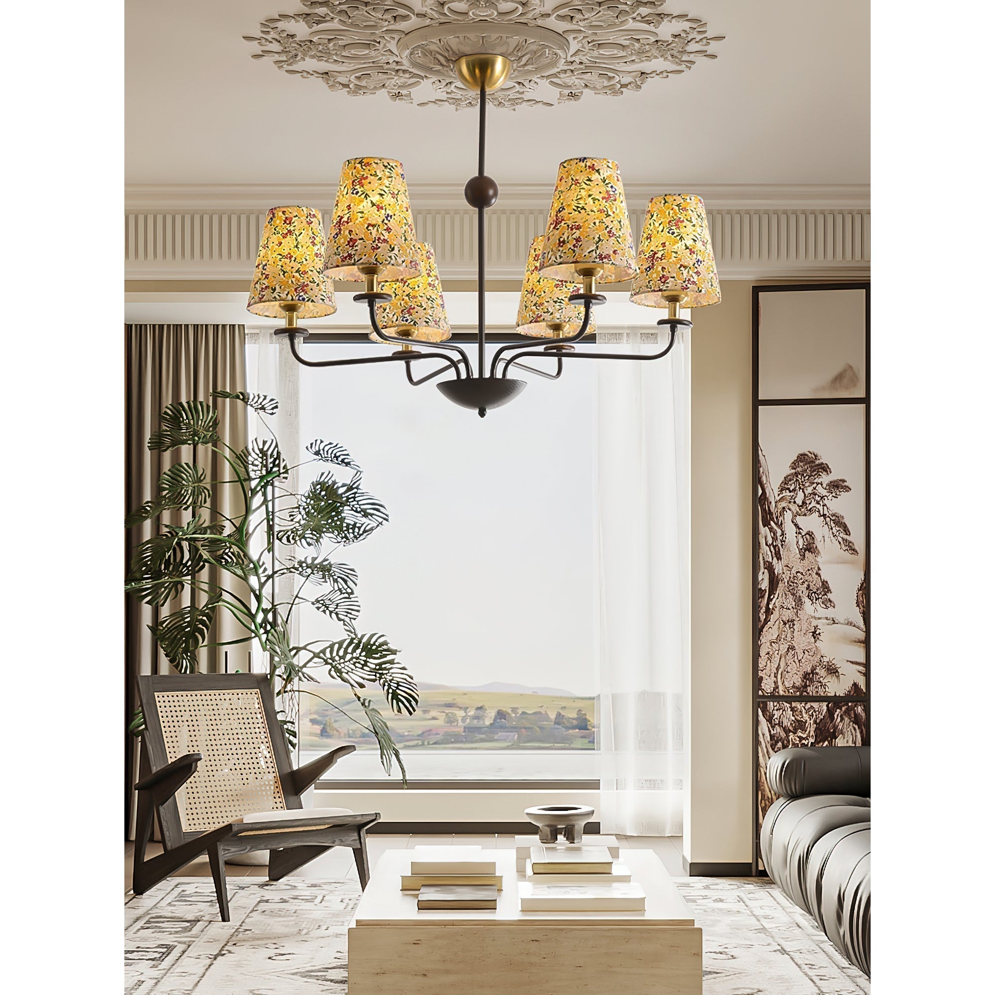 Camellia Fabric Chandelier