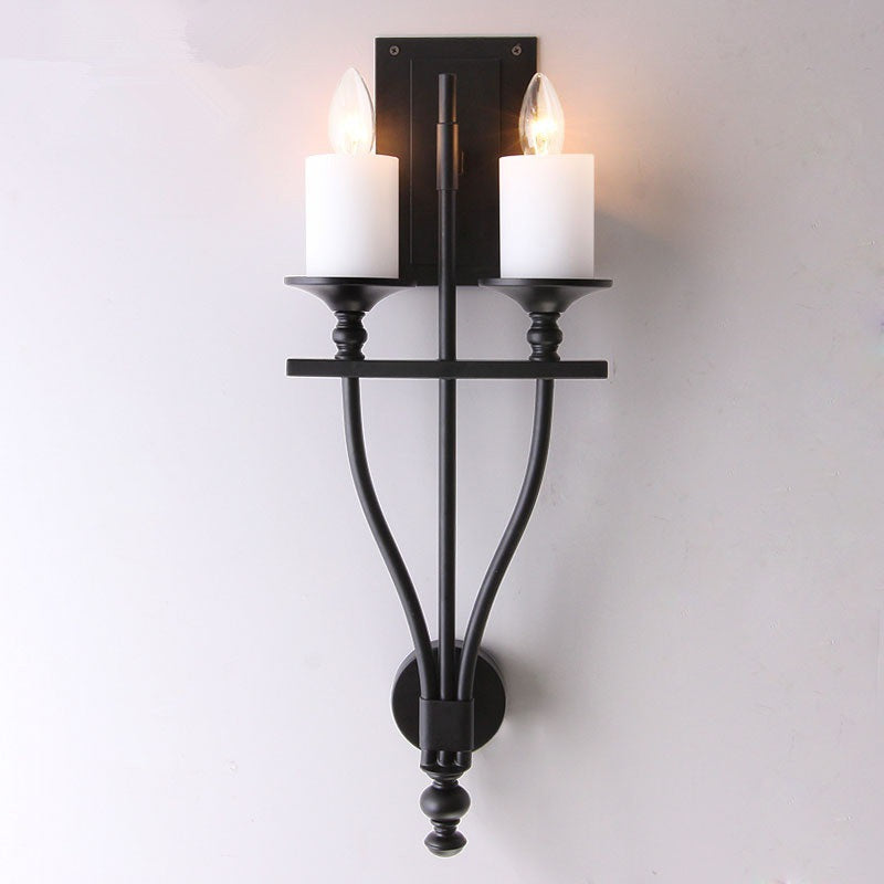 Comparison of the black, white, and orange Sienna Sconces side-by-side.