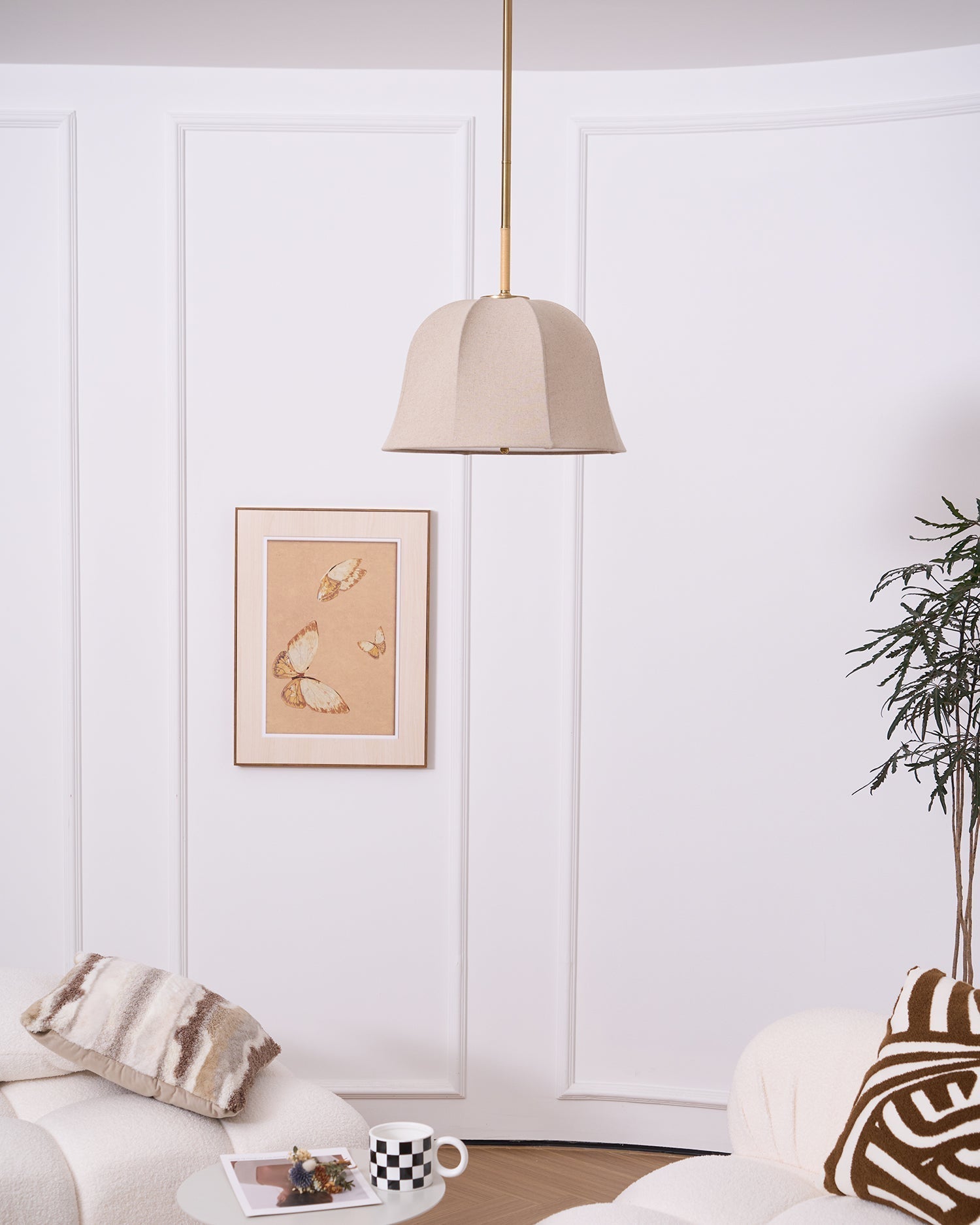 Fioalielle Vintage Fabric Pendant Lamp