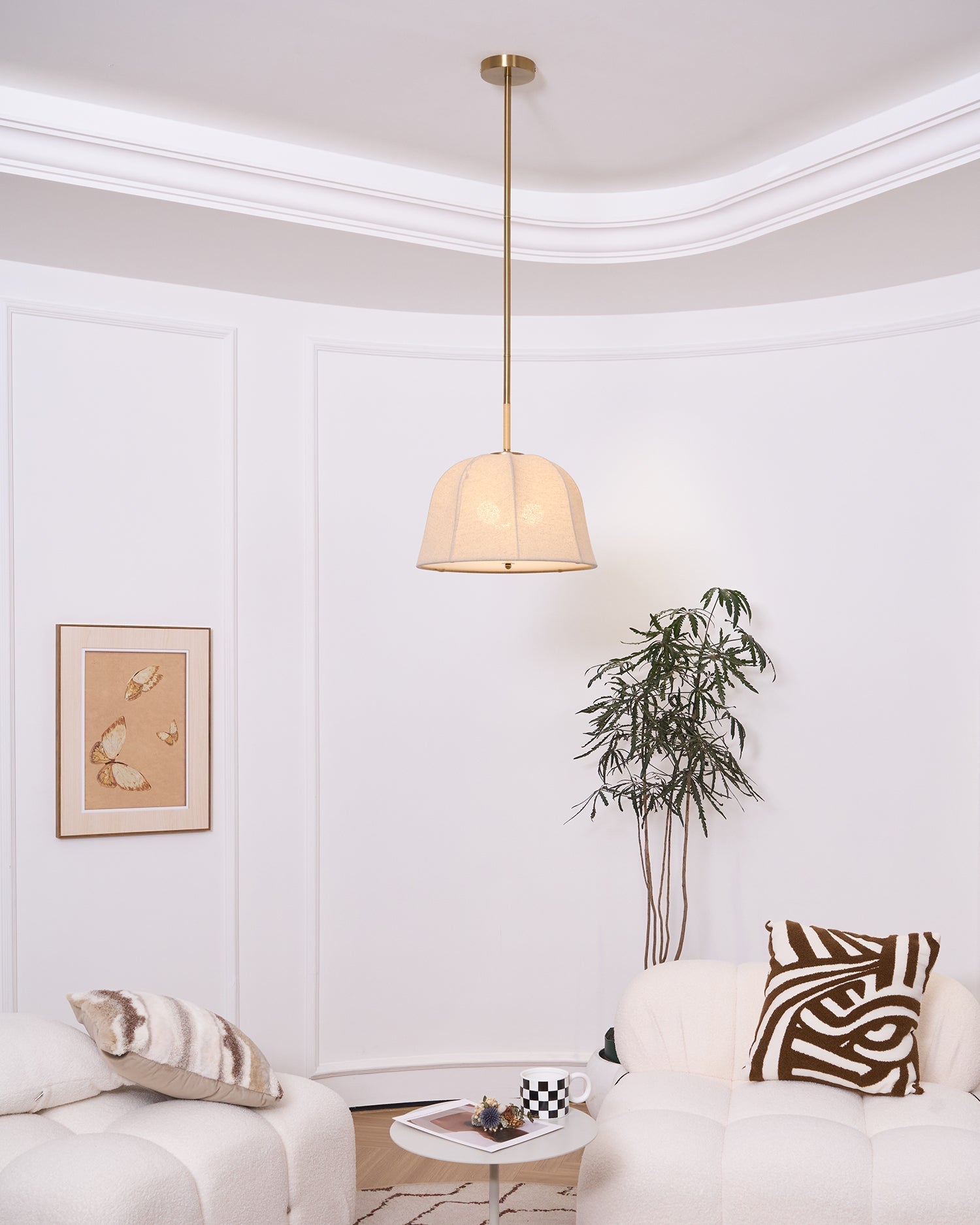 Fioalielle Vintage Fabric Pendant Lamp
