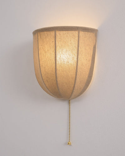 Griswold Natural Linen Fabric Sconce Wall lamp