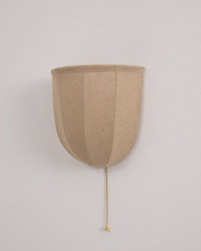 Griswold Natural Linen Fabric Sconce Wall lamp
