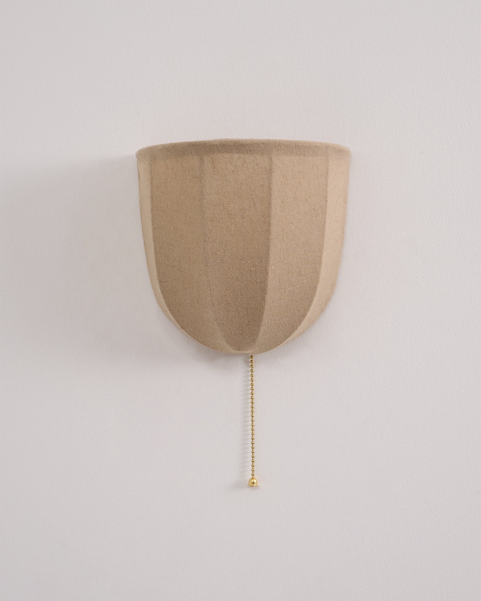 Griswold Natural Linen Fabric Sconce Wall lamp