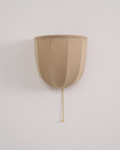 Griswold Natural Linen Fabric Sconce Wall lamp