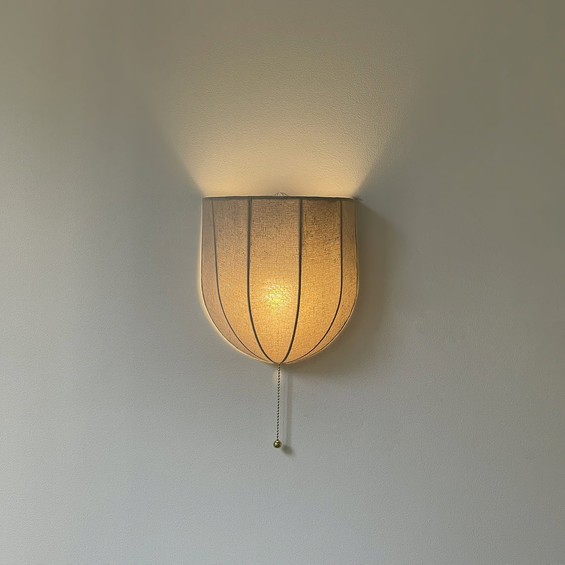 Griswold Natural Linen Fabric Sconce Wall lamp