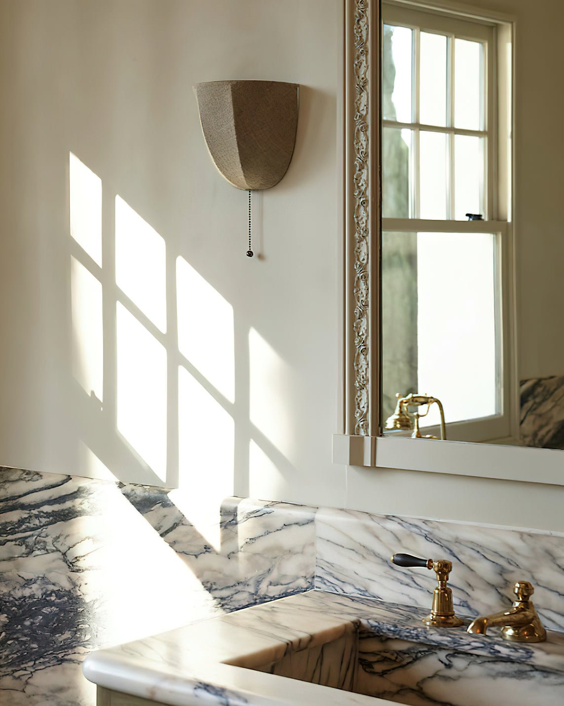 Griswold Natural Linen Fabric Sconce Wall lamp