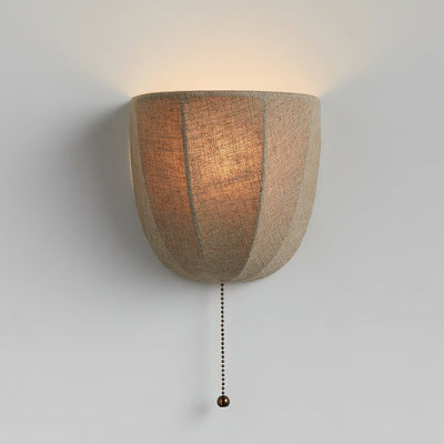 Griswold Natural Linen Fabric Sconce Wall lamp