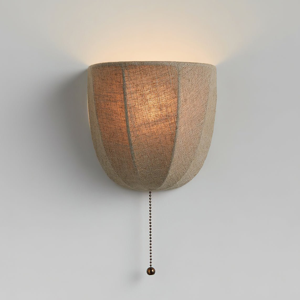 Griswold Natural Linen Fabric Sconce Wall lamp