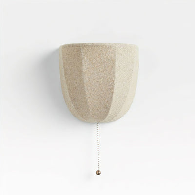 Griswold Natural Linen Fabric Sconce Wall lamp