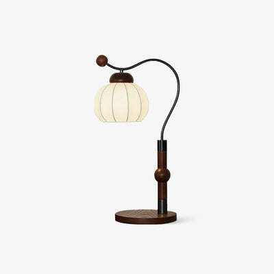 Zyran Silk Wood Retro Table Lamp