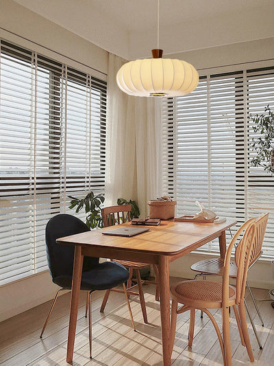 Aldeelia Silk Wood Retro Pendant Light